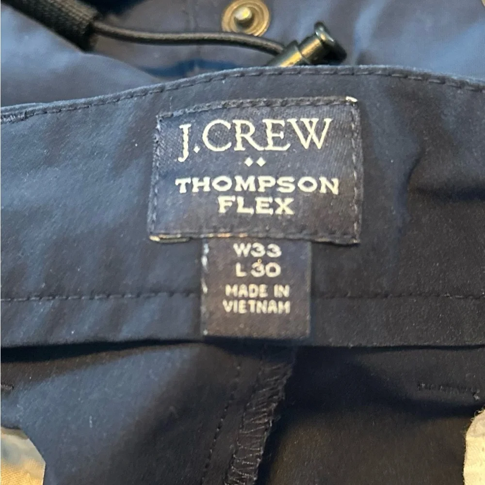 J. Crew Men's Dark Blue Thompson Flex Chinos 33x30 EUC‎